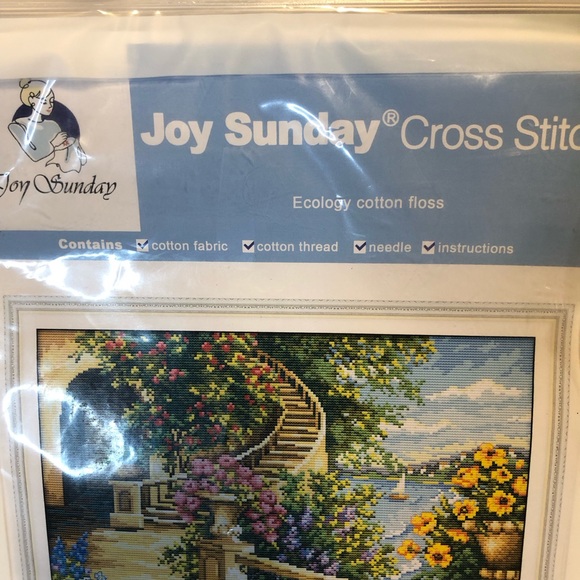 NWT Joy Sunday Cross Stitch Kit FA023 Spring Balcony Pattern 43x35 cm - Picture 2 of 6